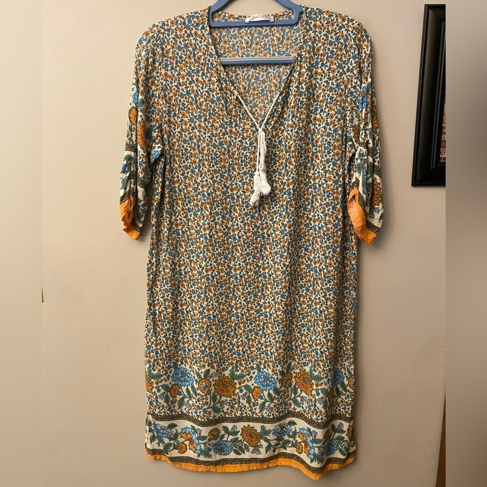 Alife Floral Patterned midi dress